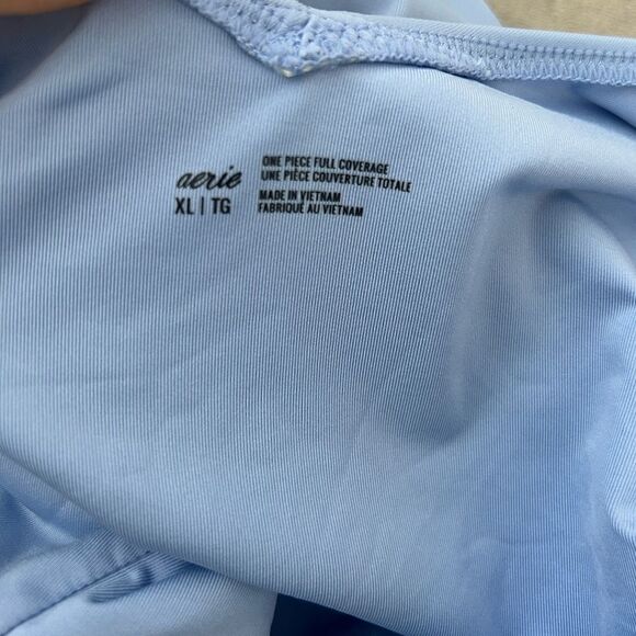 Aerie Baby Blue One-piece Swimsuit With Tie Straps - Picture 5 of 11